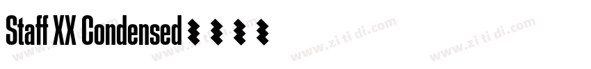 Staff XX Condensed字体转换